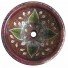 Hand Painted Copper Sink Round Lily Dream